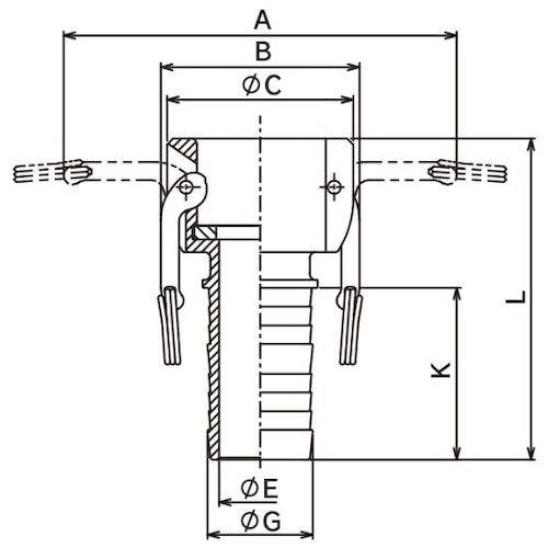 トヨックス カムロック カプラー ホースシャンク