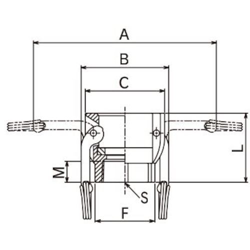 カムロック カプラー メネジ 樹脂 PP