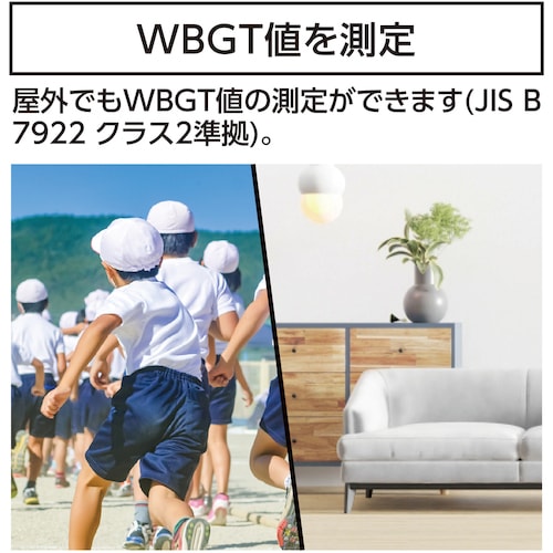 シンワ 熱中症計 黒球式 Basic