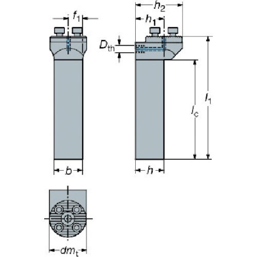 サンドビック コロターンSL シャンクアダプタ(4