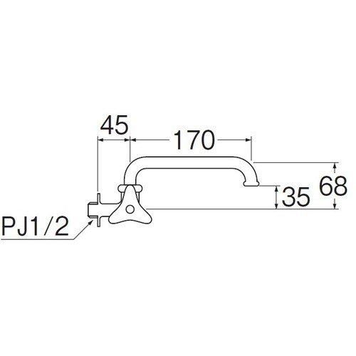 SANEI 横形自在水栓