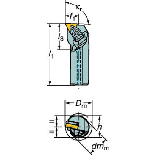 サンドビック コロターンRC ネガチップ用ボーリン