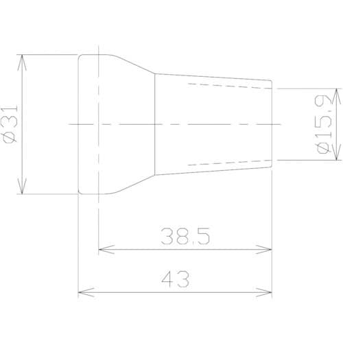 日機 クーラントシステム3/4 ノズル灰色 5/8