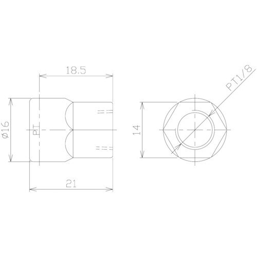 日機 クーラントシステム1/4 メネジコネネクター