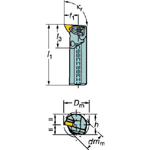 サンドビック コロターンRC ネガチップ用ボーリン