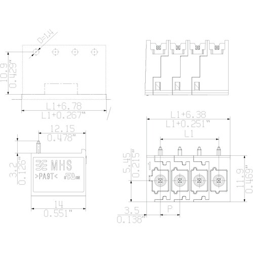 ワイドミュラー コネクタ 基板側ソケット MPSシ