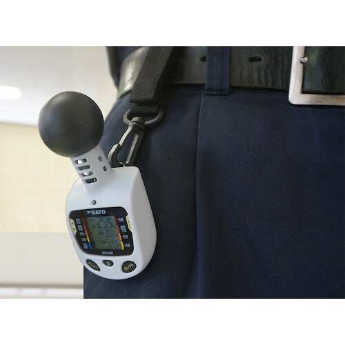 佐藤 黒球型携帯熱中症計 SK−181GT(831