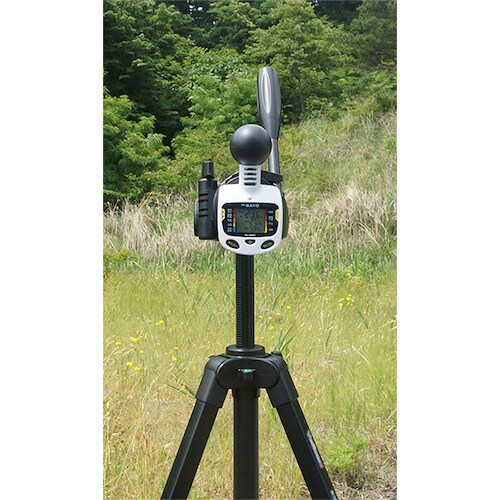 佐藤 黒球型携帯熱中症計 SK−181GT(831