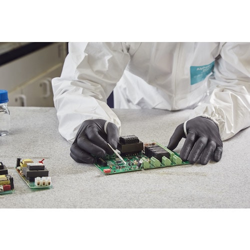 アンセル 耐薬品・帯電防止ニトリルゴム使い捨て手袋