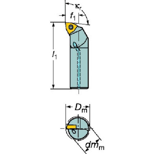 サンドビック コロターン111 ポジチップ用ボーリ