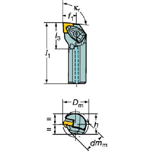サンドビック コロターンRC ネガチップ用ボーリン