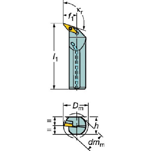 サンドビック コロターン107 ポジチップ用ボーリ