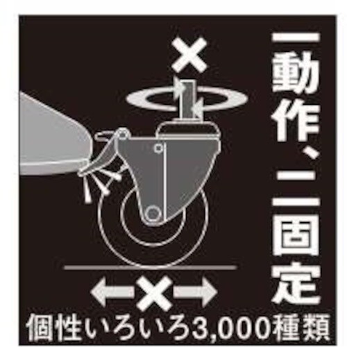 ハンマー 差込み旋回式ゴム車輪(ナイロンホイール・