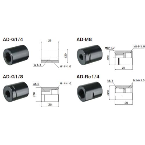 ジョプラックス アダプタ Rc1/4