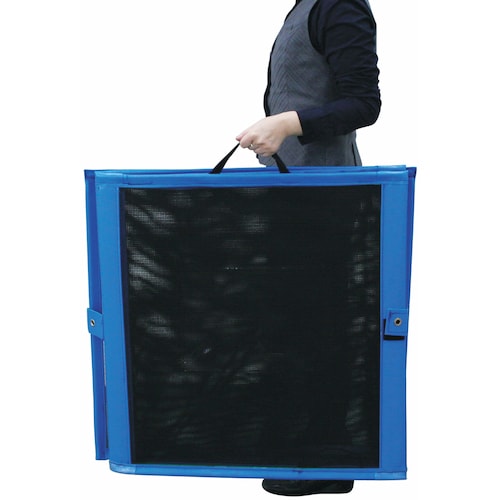 テラモト 自立ゴミネット 折りたたみ式 黒600X