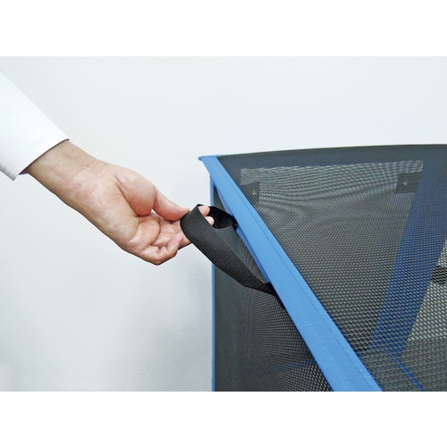 テラモト 自立ゴミネット 折りたたみ式 黒600X