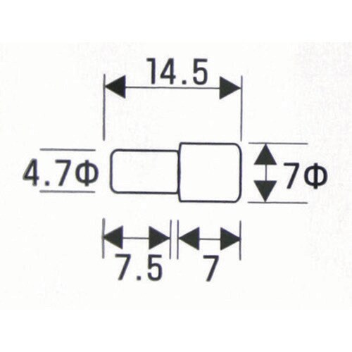 WAKI 差込ダボ 4.7X7 IF−071 45