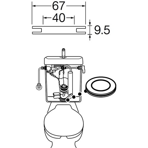 SANEI ロータンクサイフォン弁座パッキン