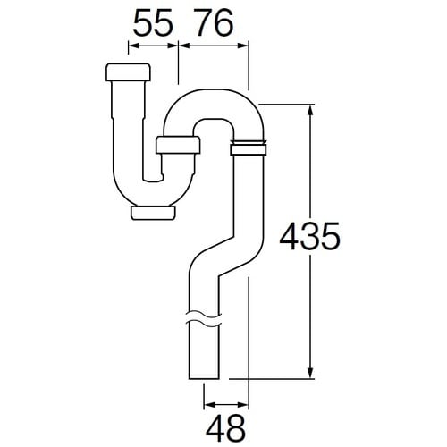 SANEI 偏心Sトラップ