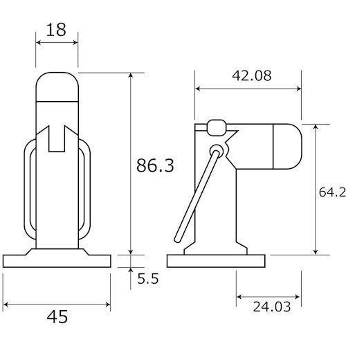 WAKI ワンタッチ兼用戸当り BH−812 ゴー
