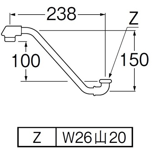 SANEI 断熱上向自在パイプ