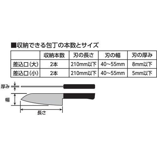 SANEI 包丁差し(チャイルドロック付)