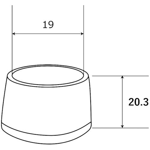 GT−503 丸パイプ用 パイプキャップ