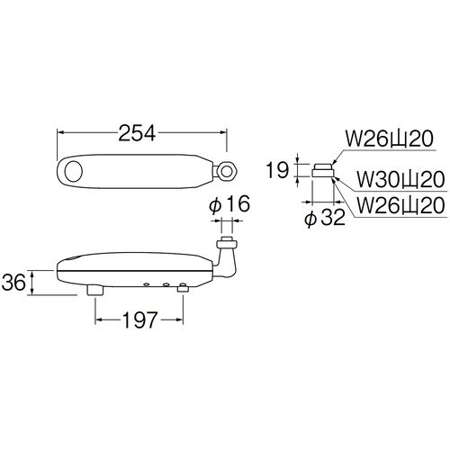 SANEI 自動水栓パイプ