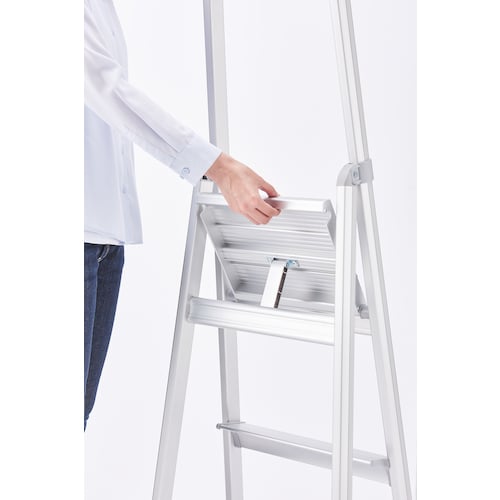 ハセガワ 天板幅広上枠付きアルミ踏台 SRA型 4