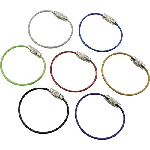 水本 キーワイヤーホルダー ワイヤー径1mm全長1