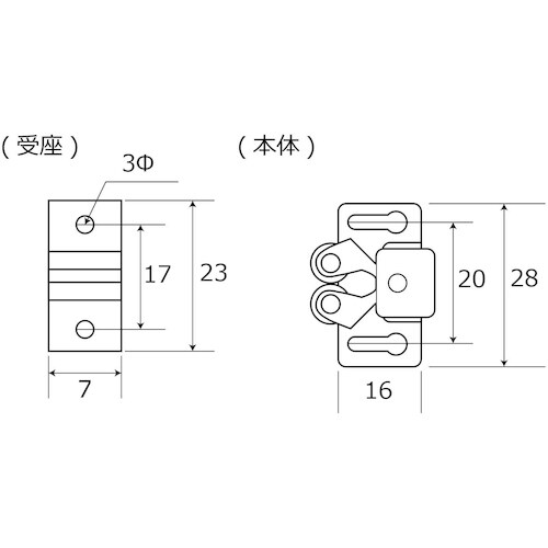 WAKI ローラーキャッチ 小 BH−662
