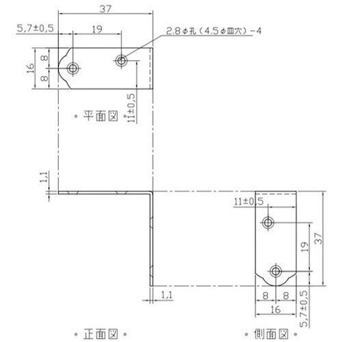 WAKI ユニクロ隅金 金折 BK−032 36