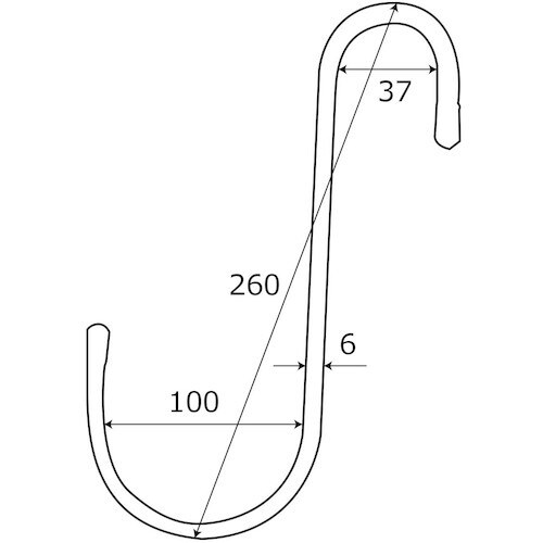 WAKI 変形Sカン100 BK−912 クローム