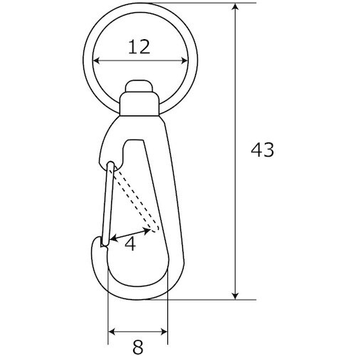 WAKI 小型ナスカンNO.4 BK−953 67