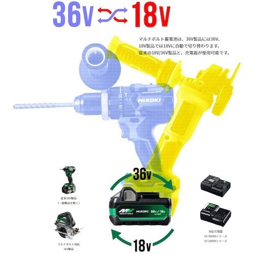 HiKOKI 新マルチボルト蓄電池 Bluetoo