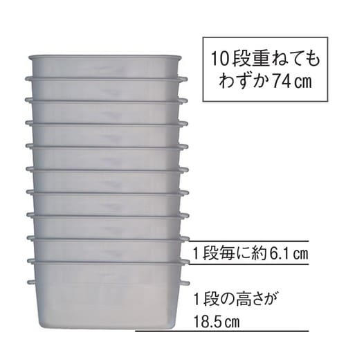 重なるパン箱(蓋付)TA−30