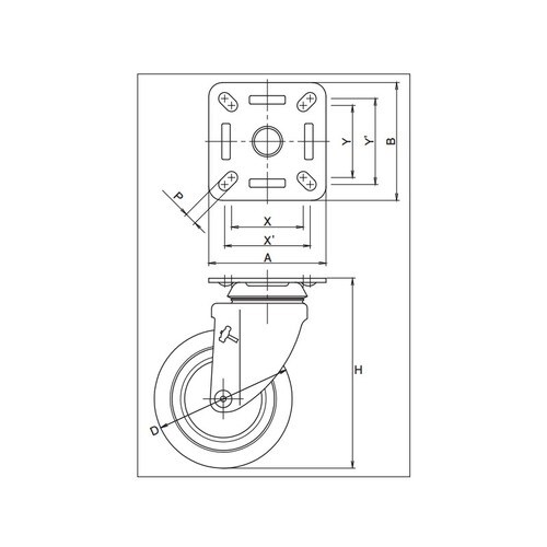 ハンマーキャスター自在型920SOM−KUB150