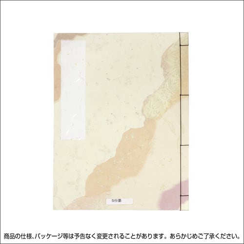 和綴本 半紙判 王朝 5行罫 10セット