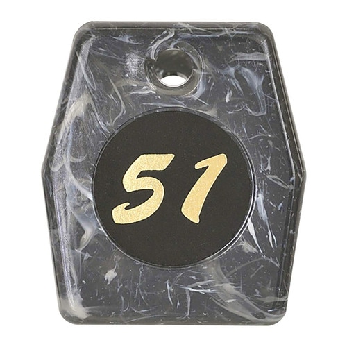 マーブルクロークチケット51ー100灰色 3セット