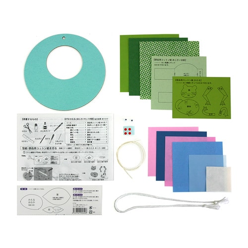 手作りリース飾り かえるとあじさい 10セット