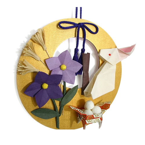 リース飾り 手作セット 月見うさぎ 10セット