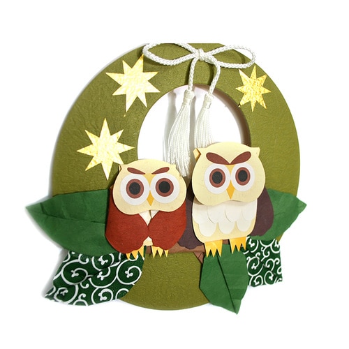 リース飾り 手作セット 親子ふくろう 10セット