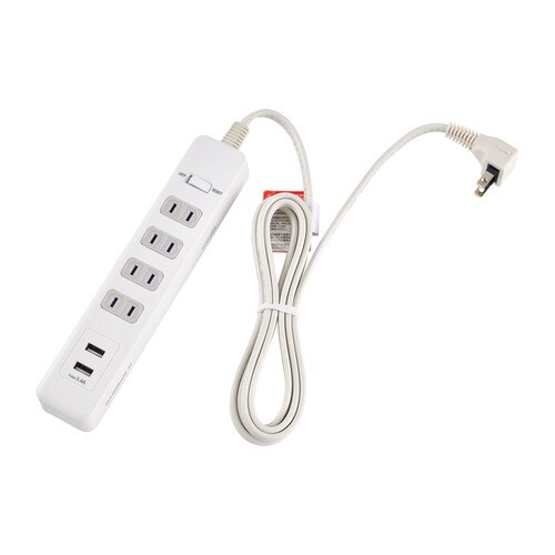 集中スイッチ付USBタップ4P