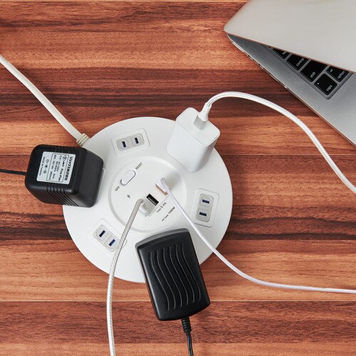 丸形USBタップ6P