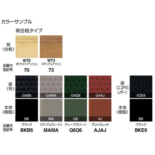 オフィスチェア イングライフ 肘付 背合板5本脚