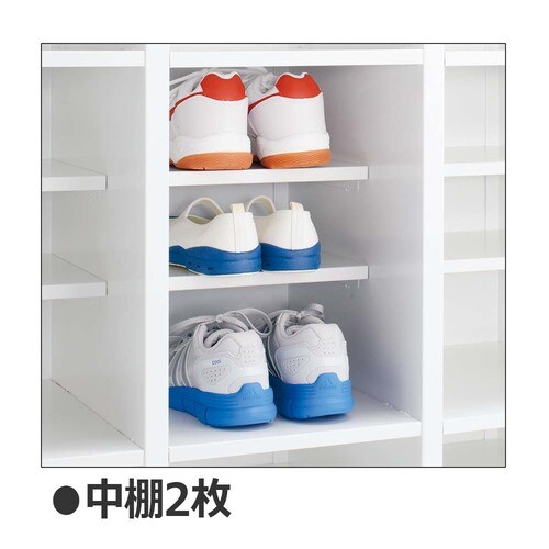 シューズBOX ワイド扉無3足 4X4