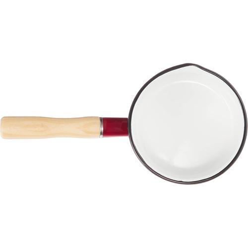 ホーローミルクパン 15cm レッド