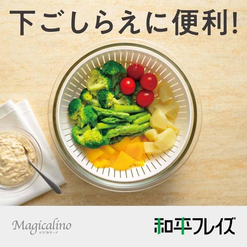 耐熱ガラス ボウル&ざるセット 21cm