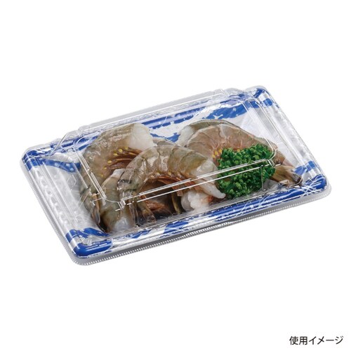 刺身容器 平舟18−11 本体 水流紺 30セット