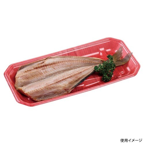 刺身容器 豊漁33−16(27)A ひだ赤 ×10